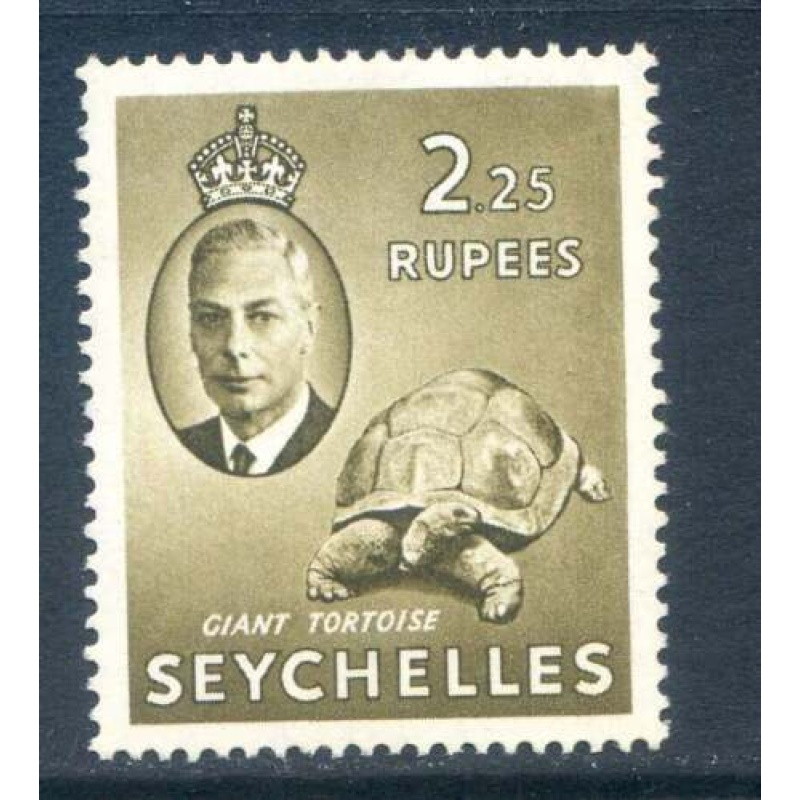 Seychelles 2r 25 Brown Olive SG170 Mounted Mint