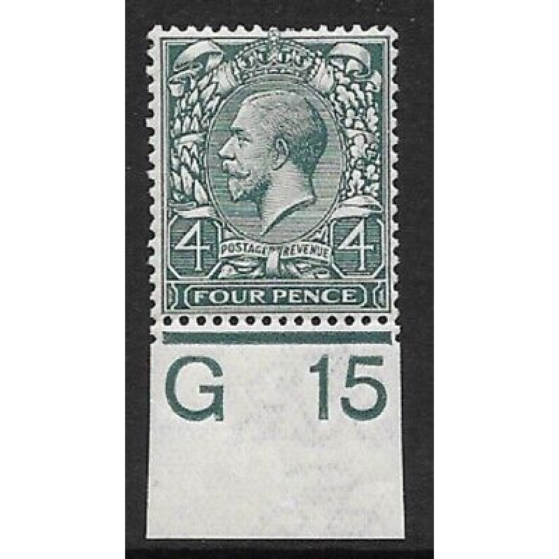 N23(3) 4d Deep Grey Green Royal Cypher control G15 Imperf single UNMOUNTED MINT