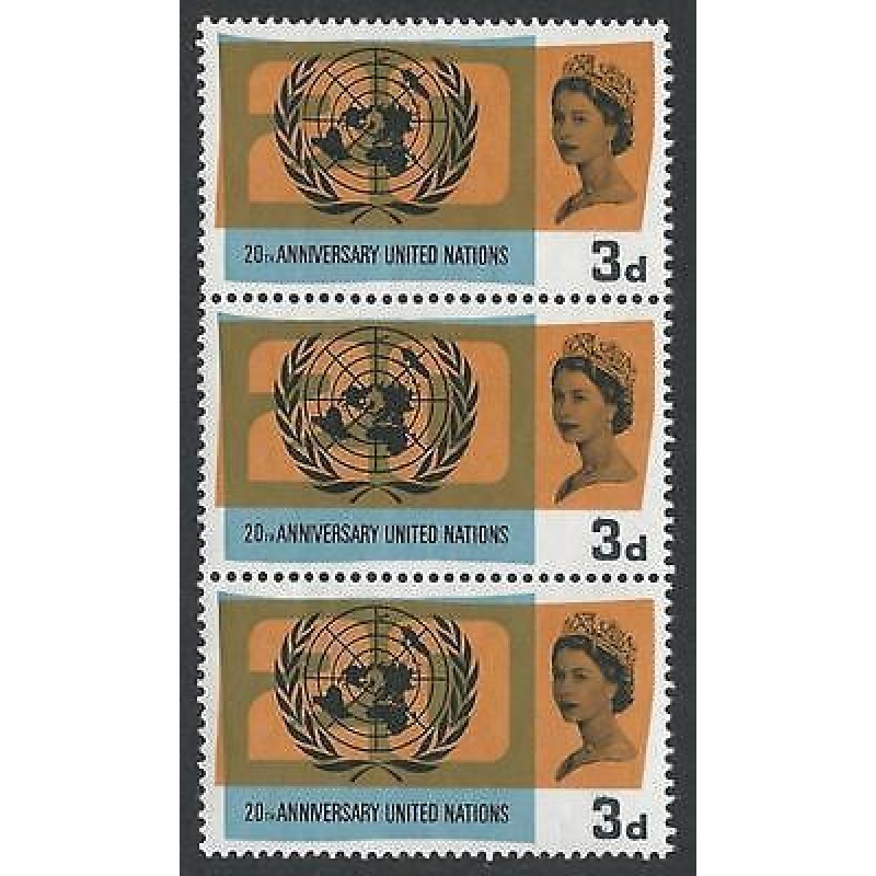 1965 United Nations 3d (Ord) - Dr Blade Flaw - MNH