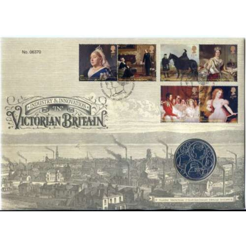 2019 Victorian Britain 5 Coin in Royal Mail First Day Cover