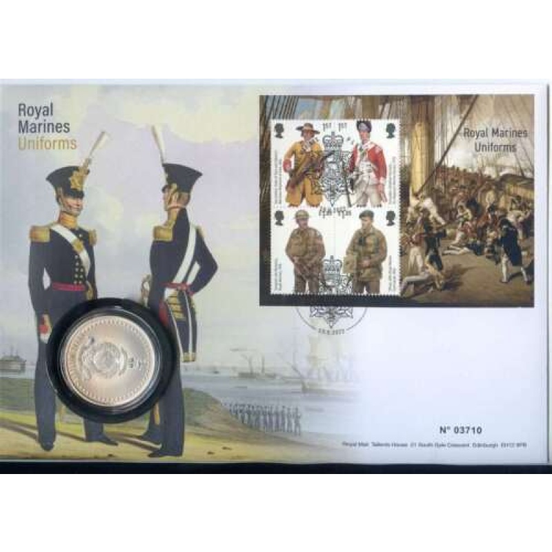 2022 Royal Marines Uniforms Medal Cover