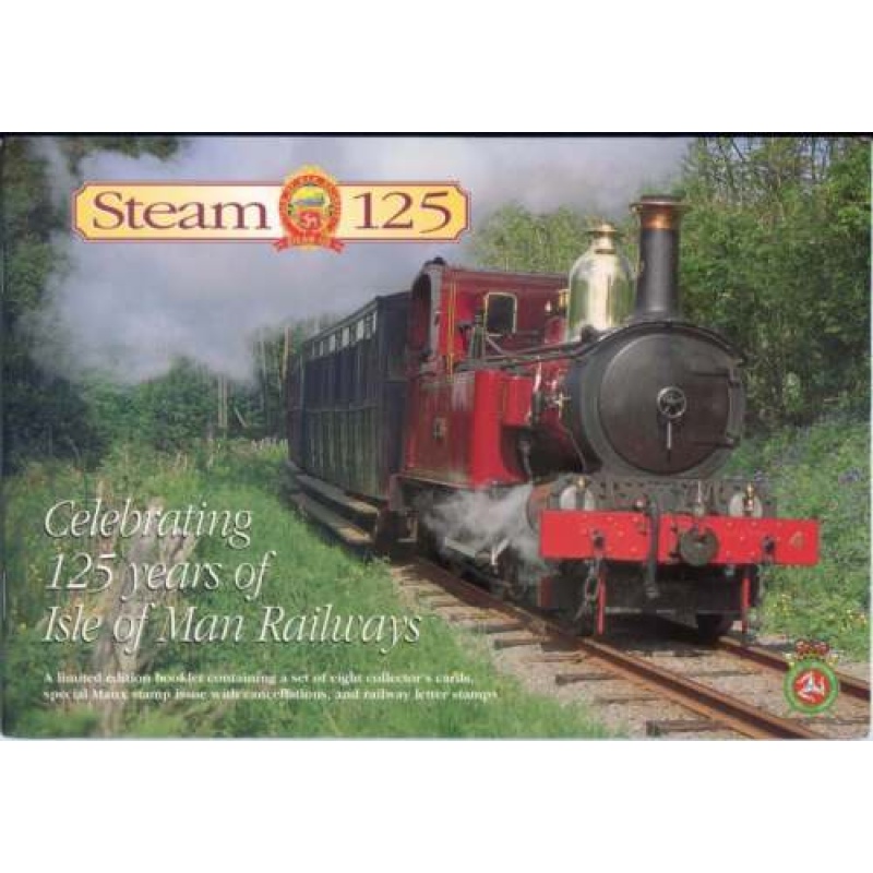 1998 Isle of Man Steam Railway Souvenir Folder and Cover