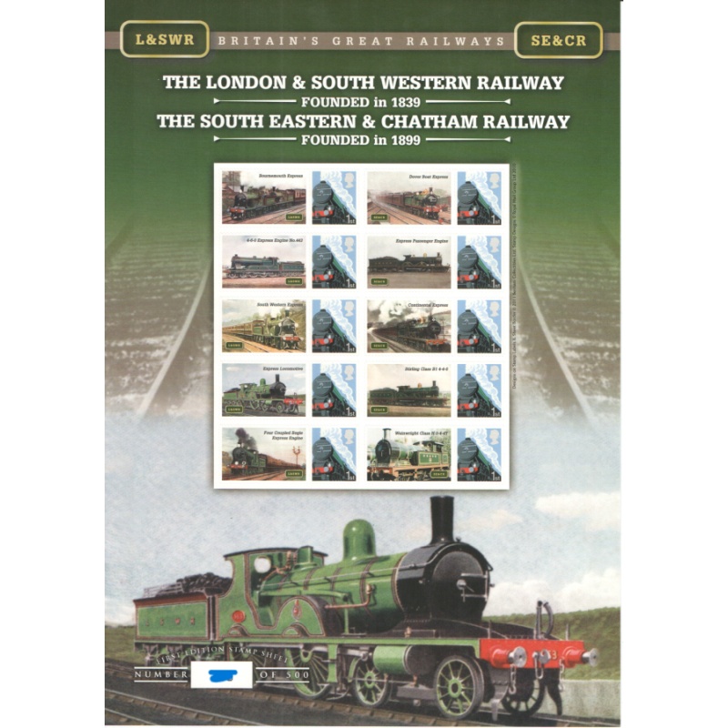 GB 2011 BC-335  London SW SEC railway smiler sheet no. 267 UNMOUNTED MINT MNH