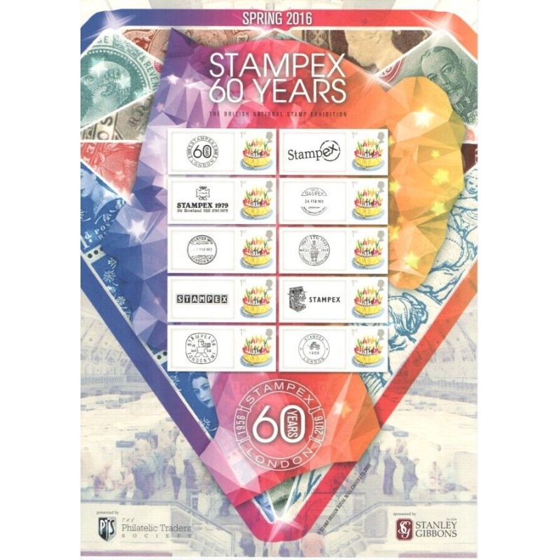 BC-488 Spring Stampex  2016 smiler sheet unmounted mint complete