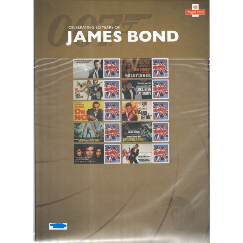 CS-17 2012 James Bond Smiler Sheet UNMOUNTED MINT