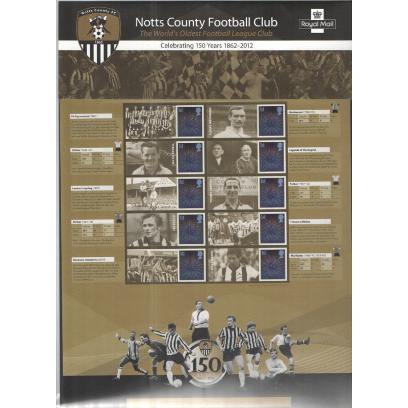 CS-19 2012 Notts County Smiler Sheet no.4978 UNMOUNTED MINT