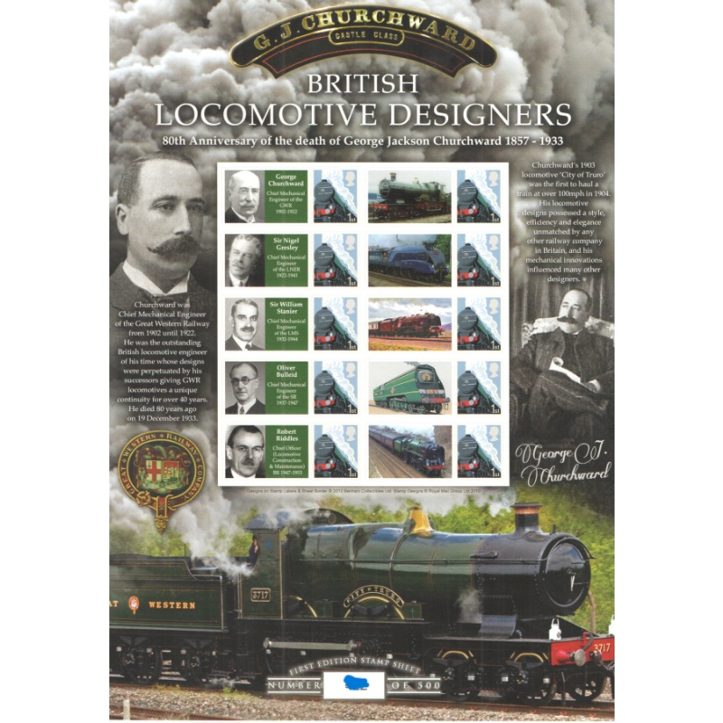 GB 2014 BC-422  British locomotive smiler sheet no. 445 UNMOUNTED MINT MNH