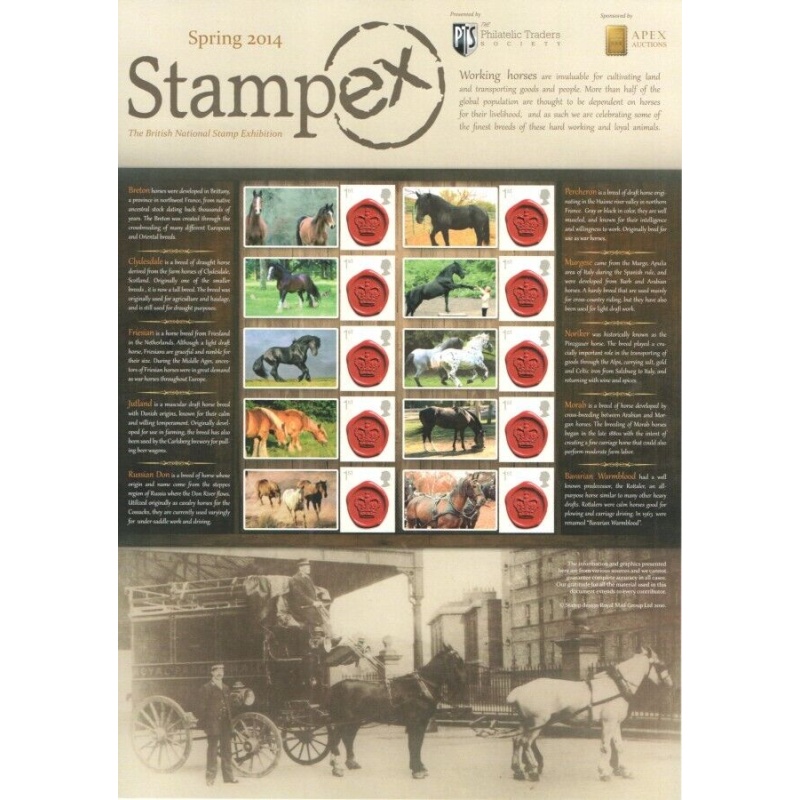 BC-426 GB 2014 Stampex Spring Smiler sheet UNMOUNTED MINT