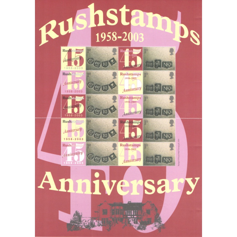 2003 BC-17 Rushstamps Anniversary Smiler sheet U M