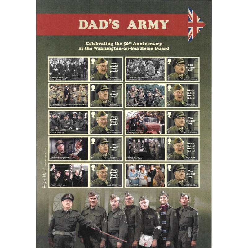 LS111 GB 2018 Dad's Army Smiler sheet UNMOUNTED MINT