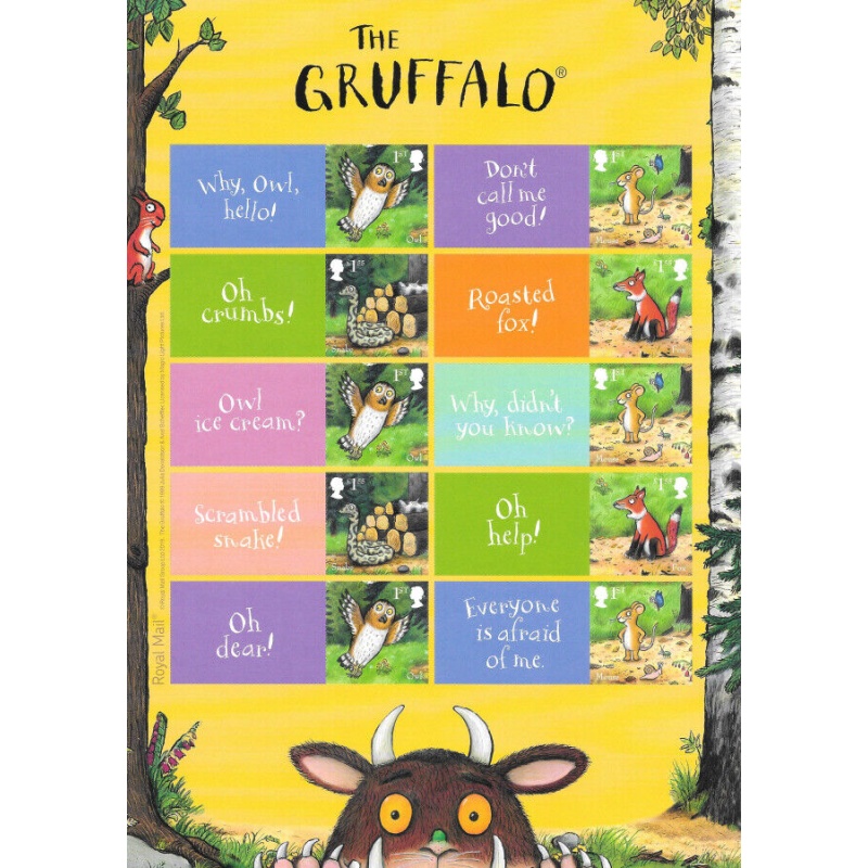 LS117 GB 2019 The Gruffalo Smiler sheet UNMOUNTED MINT