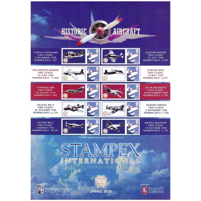 BC-509 stampex 2018 smiler sheet unmounted mint complete