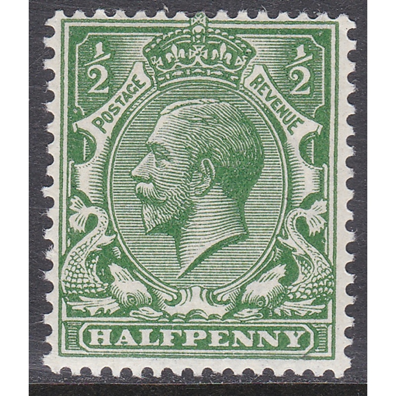 1912 George V d Green Sg351wj Watermark reversed single stamp UNMOUNTED MINT