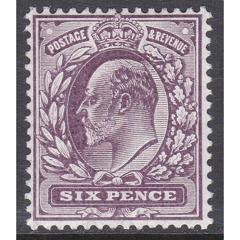 Edward VII M32(2) 6d Slate Purple Chalky De La Rue UNMOUNTED MINT MNH