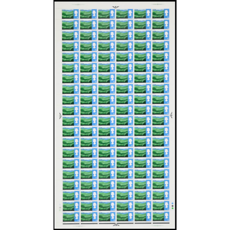 SG690 1966 6d Landscapes (ORD) Cylinder1A3B1C No dot Full Sheet UNMOUNTED MINT