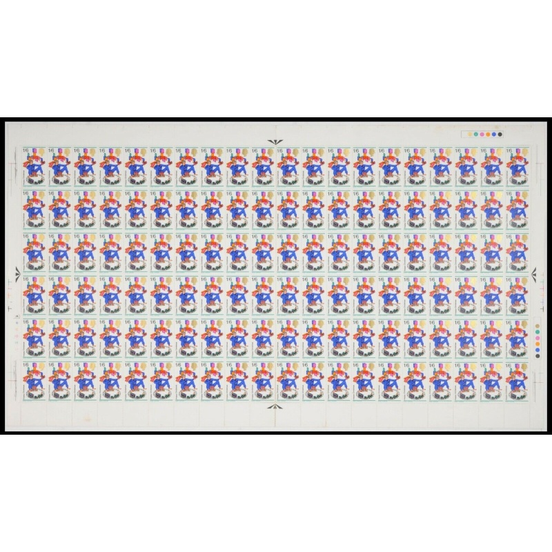 1968 1 6 Xmas No dot FULL SHEET UNMOUNTED MINT