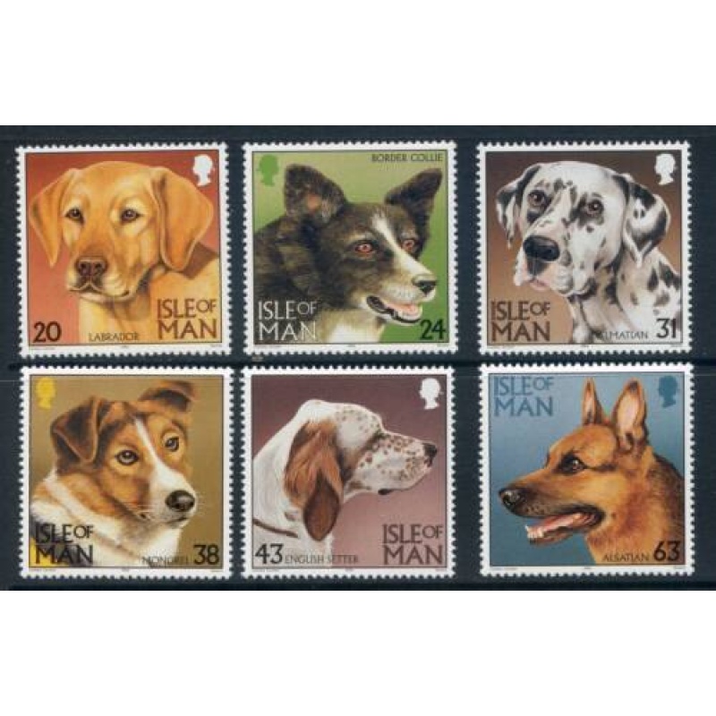 Isle Of Man 1996 Dogs Set SG719 724 Unmounted Mint