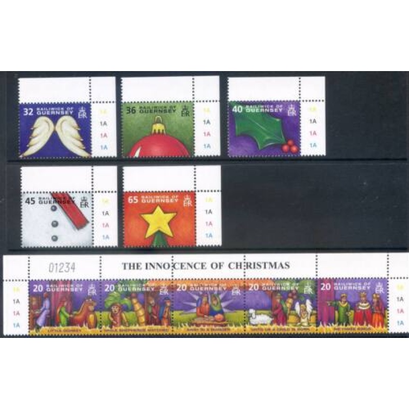 Guernsey 2004 Christmas set SG1050 1059 Unmounted mint