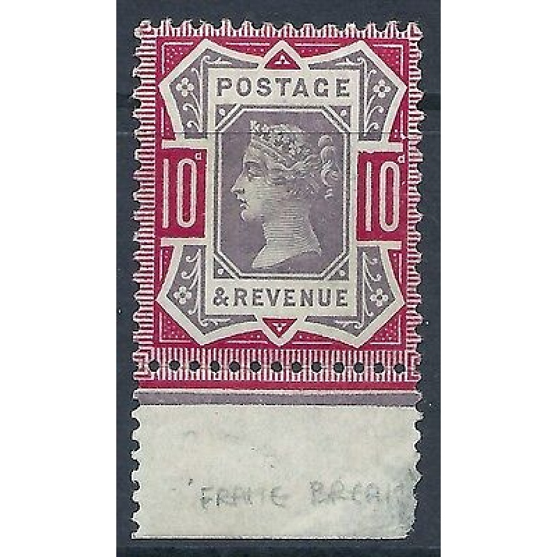 Sg 210fa variety 10d Purple  Carmine damage to frame UNMOUNTED MINT