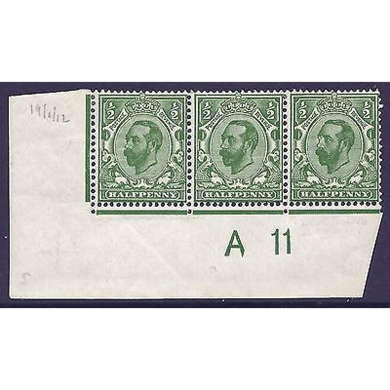 sg 324var d Green Control A 11 with unlisted error Lightly mounted mint