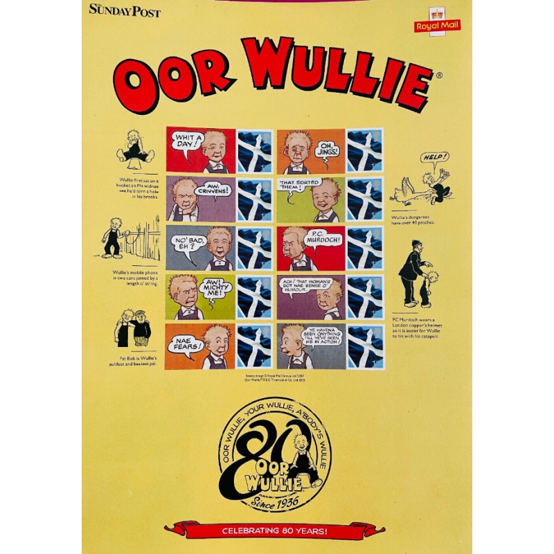 GB 2016 BC-489 Oor Wullie smiler sheet UNMOUNTED MINT MNH