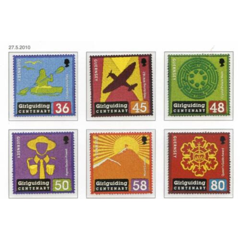 Guernsey 2010 Girl Guiding Set SG1337 1342 Unmounted Mint