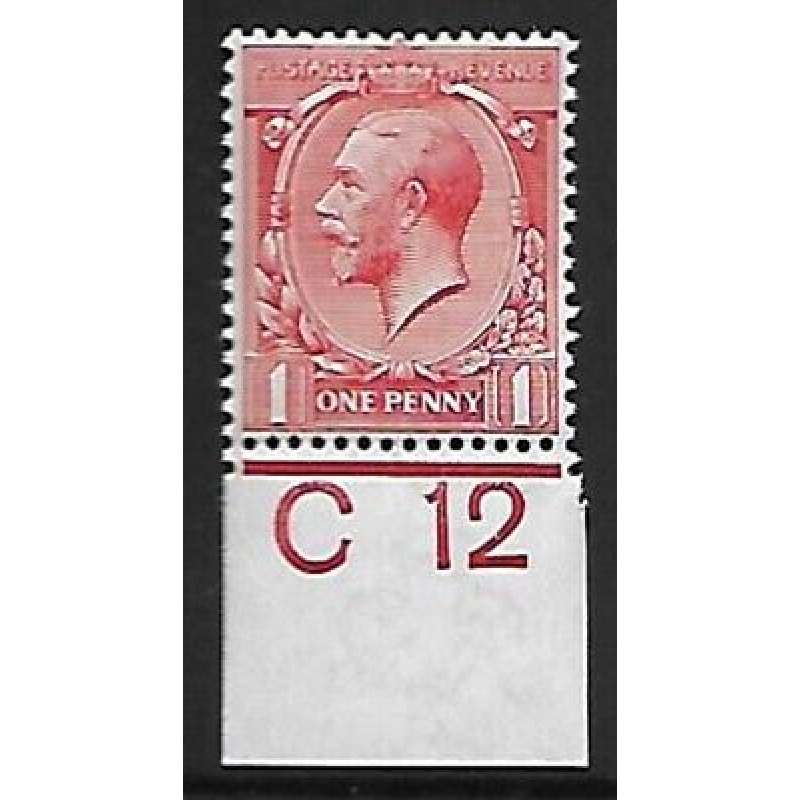 N16(1) 1d Bright Scarlet Royal Cypher Control C12 imperf UNMOUNTED MINT MNH