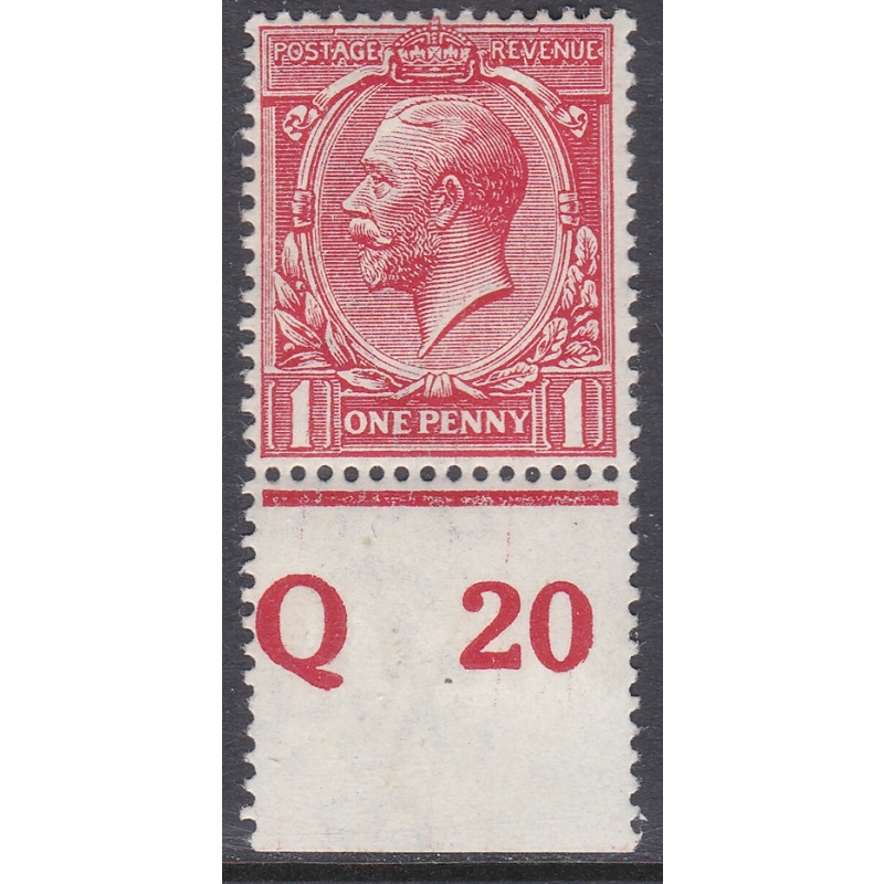 N16(10a) 1d Carmine Royal Cypher Control Q20 Perf 2A wmk type III M M