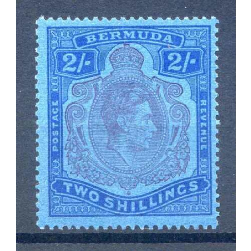 Bermuda 2 - Deep Purple and Ultramarine SG116 Mounted Mint