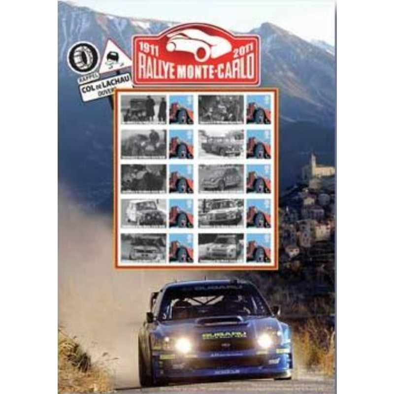 BC-327 2011 Monte-carlo rally no.392 Smiler Sheet  UNMOUNTED MINT