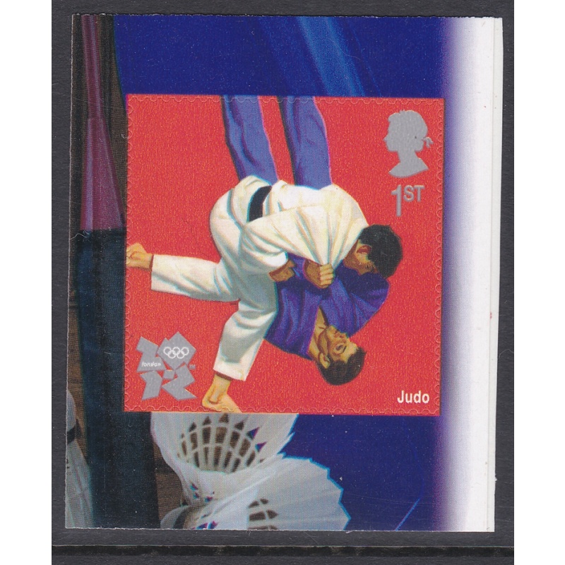 PM21 2009 Sg3021 Judo 1st class stamp out of booklet - self adhesive