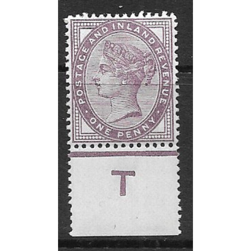 Sg 172 1d lilac control T perf Single UNMOUNTED MINT