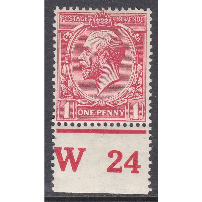 N16(3) 1d Scarlet Royal Cypher Control W24 Perf 2A wmk type III M M