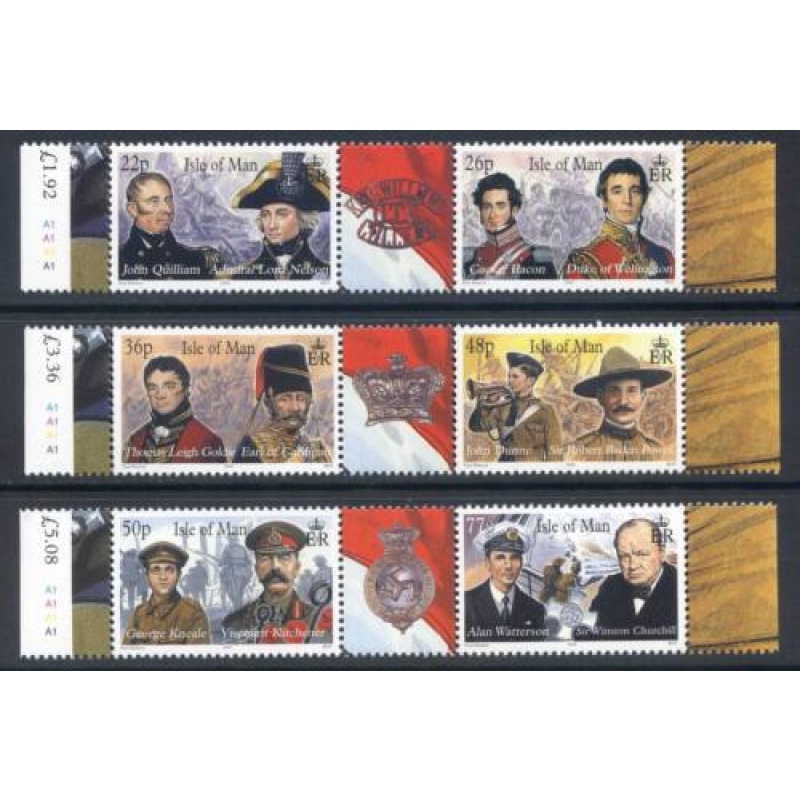 Isle Of Man 2000 At War Set SG887 892 Unmounted Mint