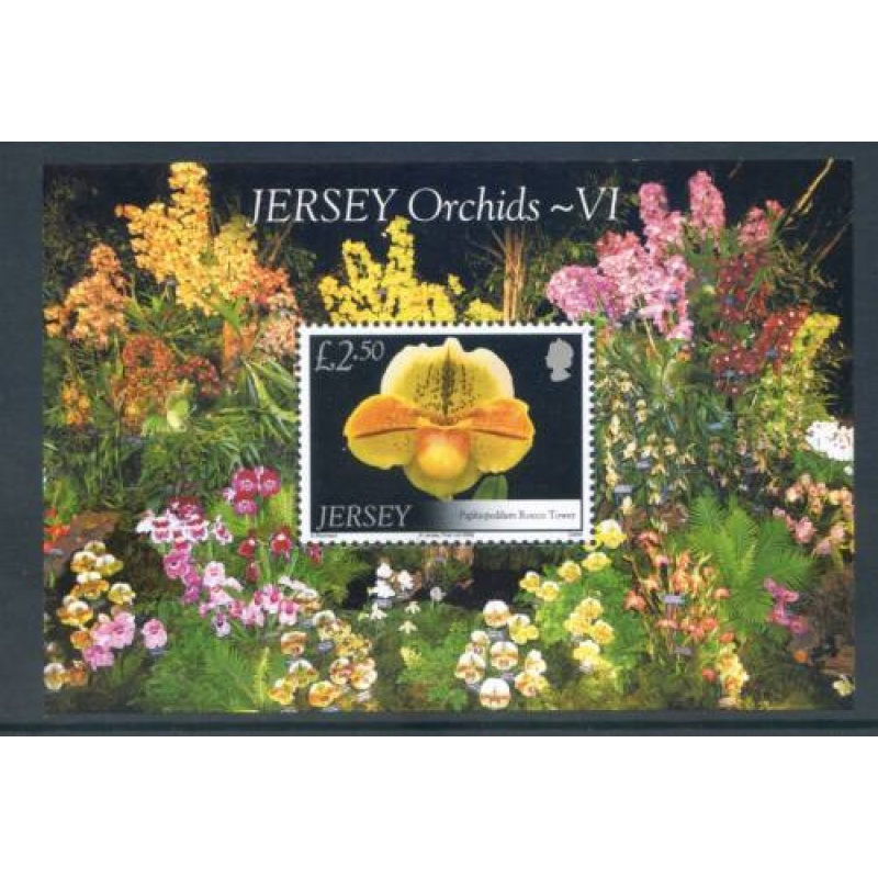 Jersey 2008 Orchids Set SG1372 1378 Unmounted mint