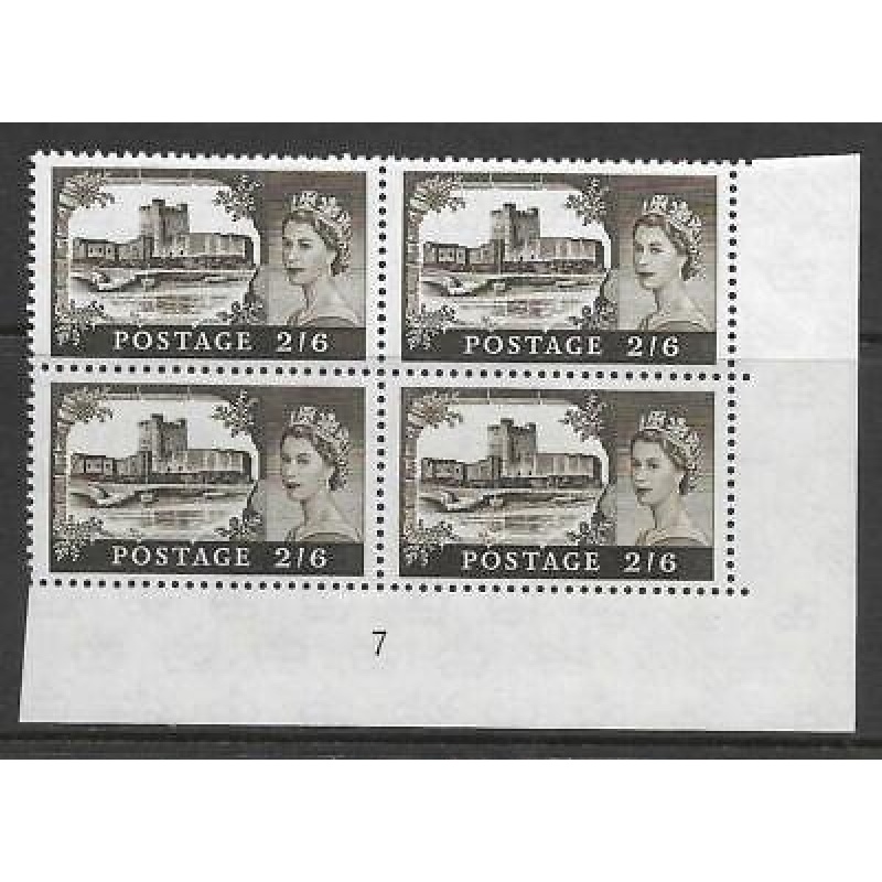 2 6 Bradbury Wilkinson Castles - Cylinder 7 UNMOUNTED MINT MNH