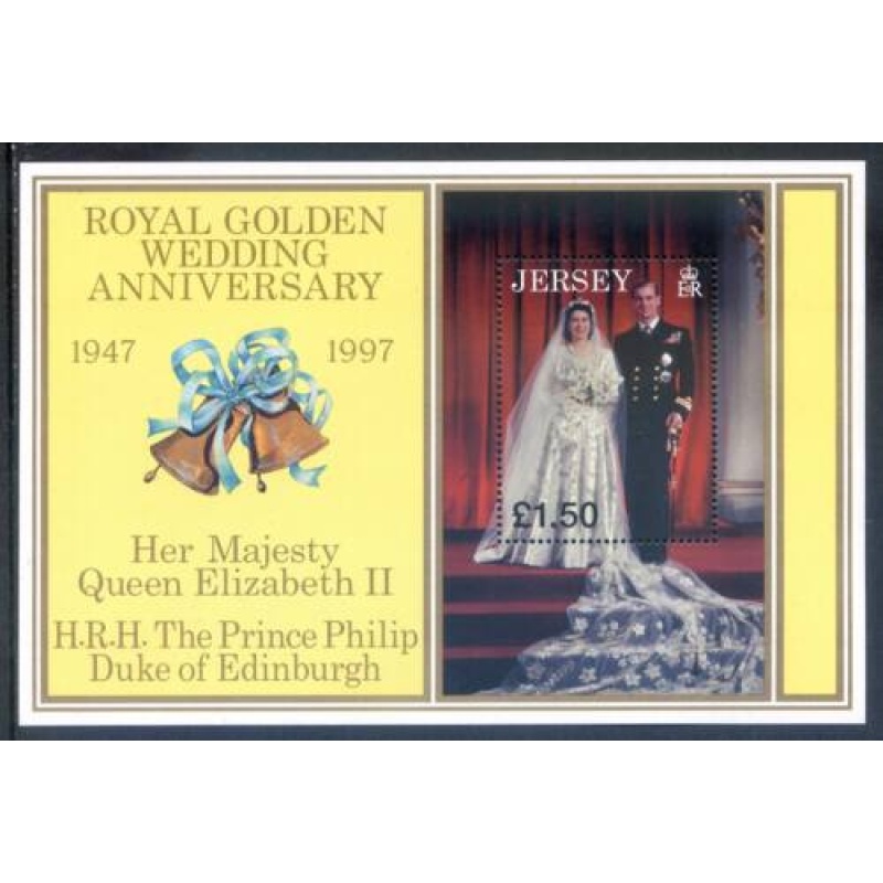 Jersey 1997 Golden Wedding Set SG840 842 Unmounted Mint