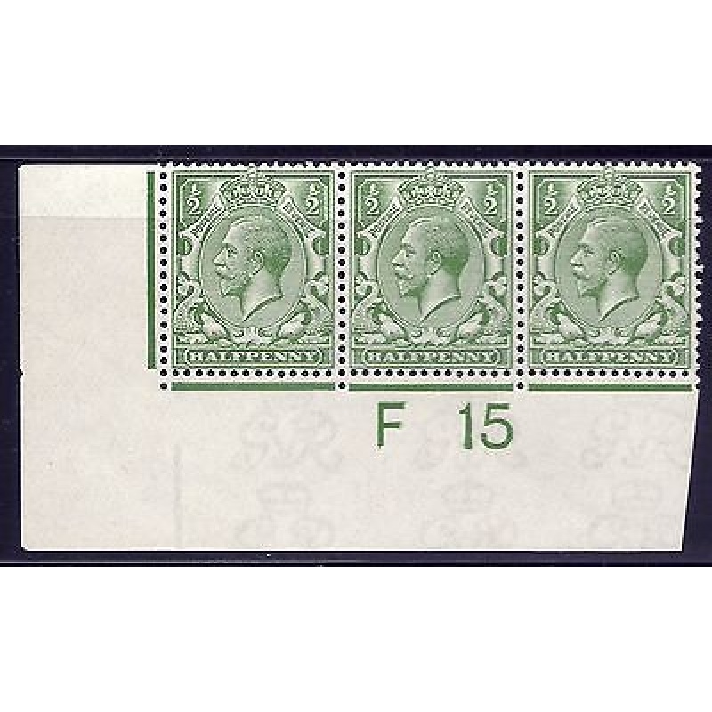 N14(8) d Yellow Green Control F 15 imperf UNMOUNTED MINT MNH