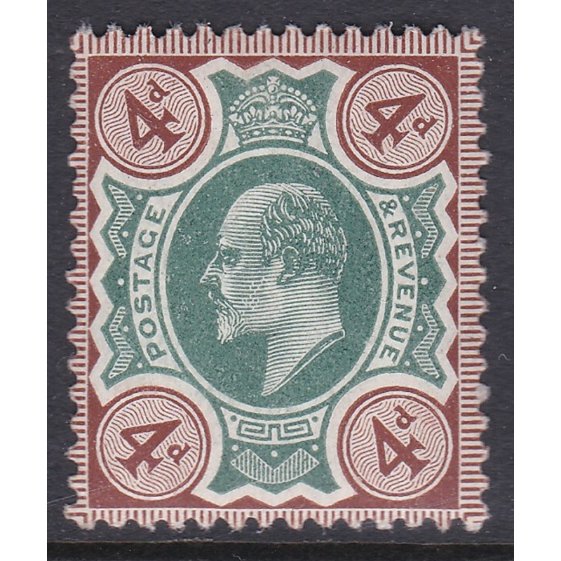 m23(1) Sg 235 4d green  pale brown Chalky De La Rue UNMOUNTED MINT MNH