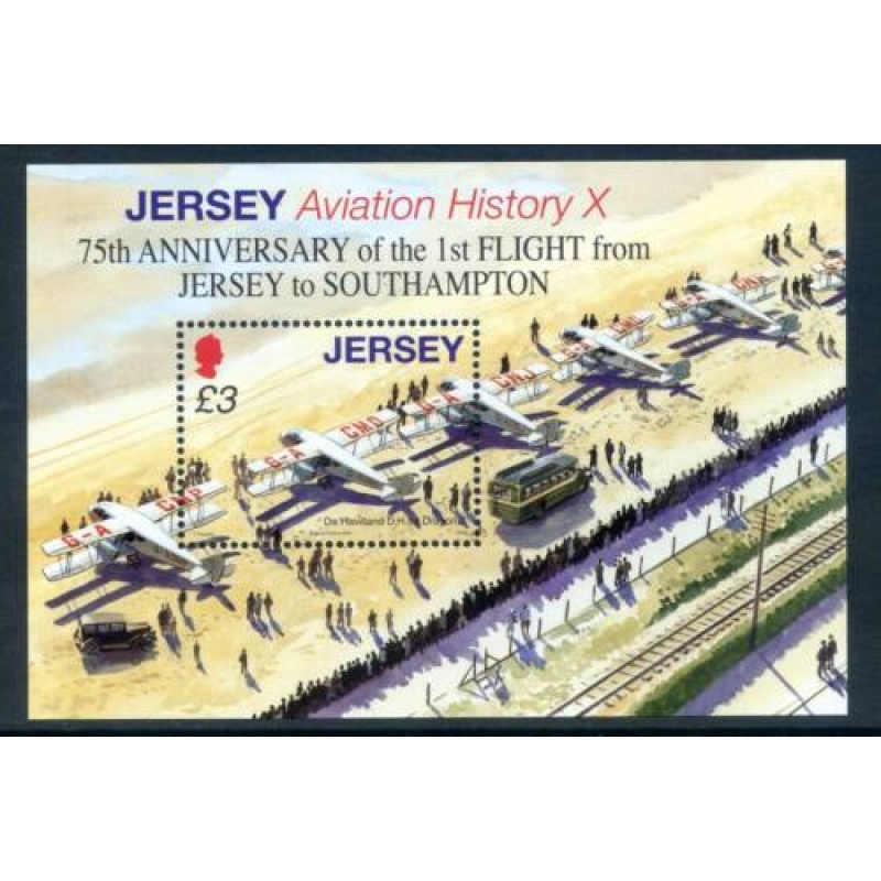 Jersey 2009 Aviation History SG1410 1416 Set Unmounted mint