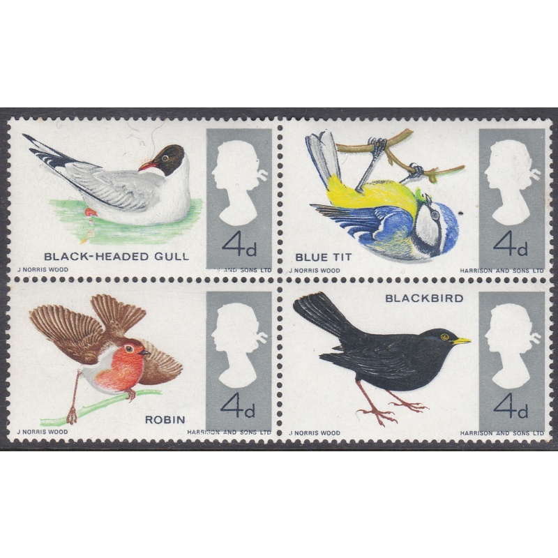 sg696k 1966 4d birds Harriso Omitted UNMOUNTED MINT