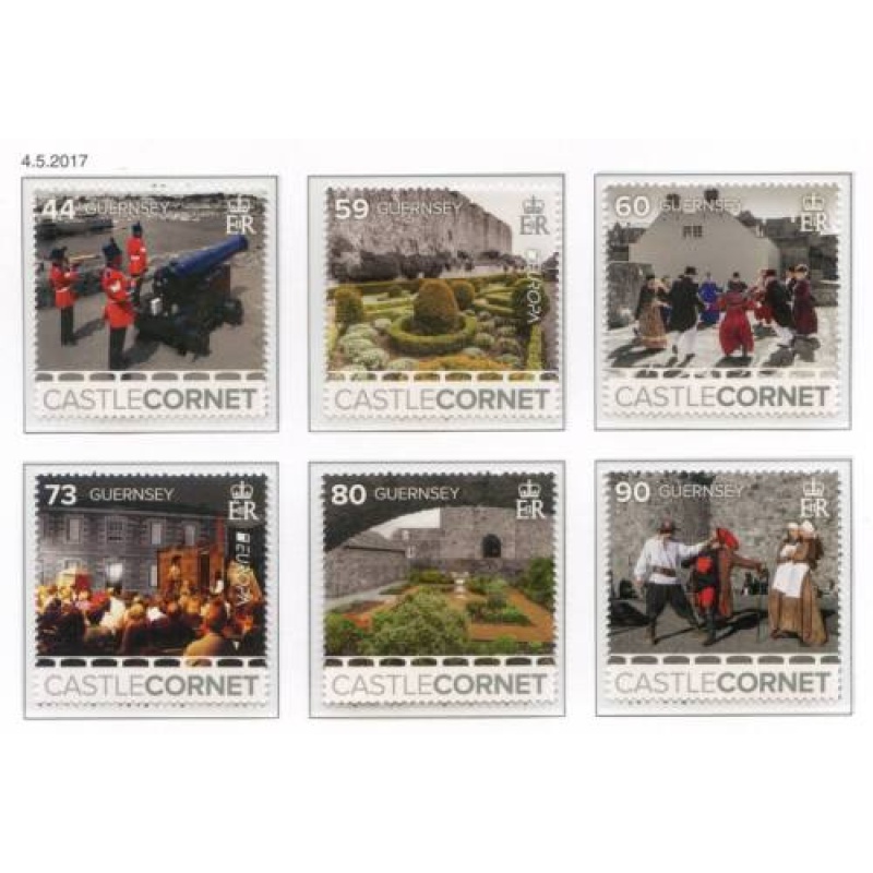 Guernsey 2017 Castles Set SG1657 1662 Unmounted Mint