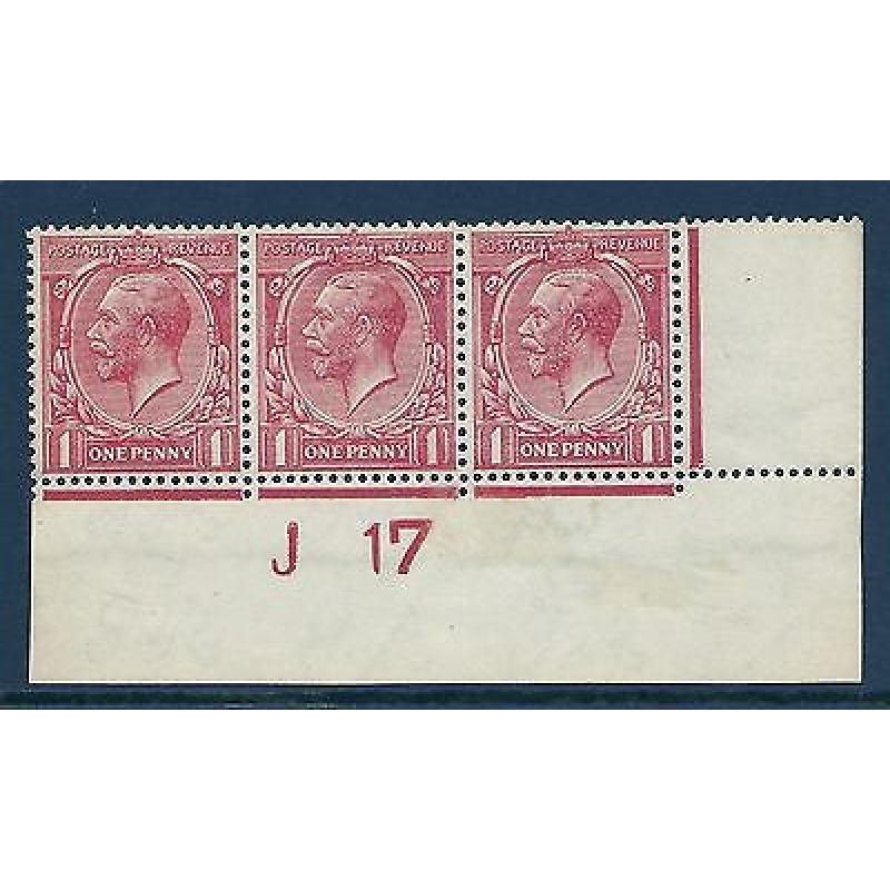 N16(8) 1d Pale Red Royal Cypher Control J 17 imperf UNMOUNTED MINT MNH