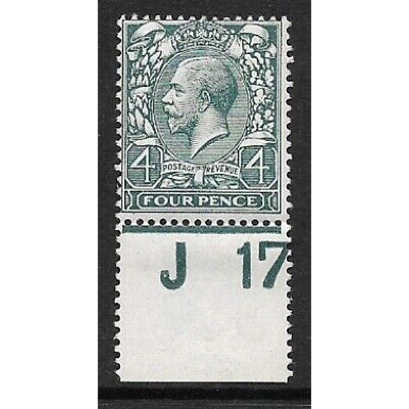 N23(3) 4d Deep Grey Green Royal Cypher control J17 perf single UNMOUNTED MINT