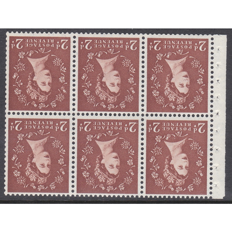 SB79a Wilding booklet wmk Crowns Inverted Perf Ie(t) UNMOUNTED MNT MNH