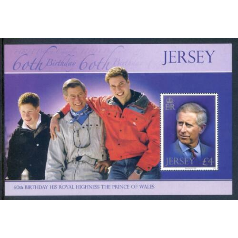 Jersey 2008 Prince Charles Set SG1408 1409 Unmounted mint