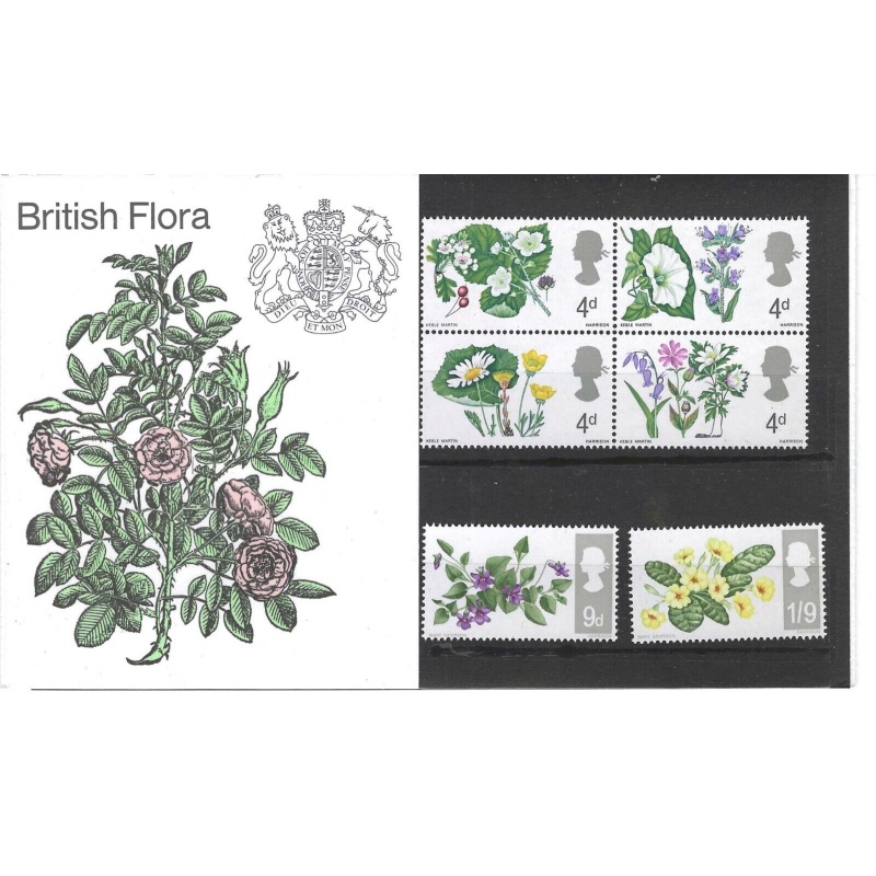 1967 British Flowers presentation pack Unmounted Mint Sealed