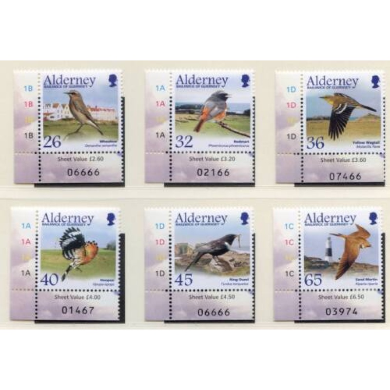 Alderney 2004 Migrating Birds Set SGA235 A240 Unmounted Mint