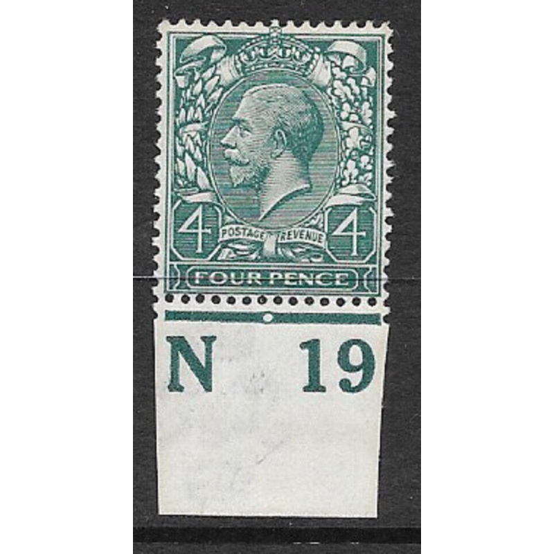 N23(6) 4d Bluish Grey Green Royal Cypher control N19 Imperf UNMOUNTED MINT