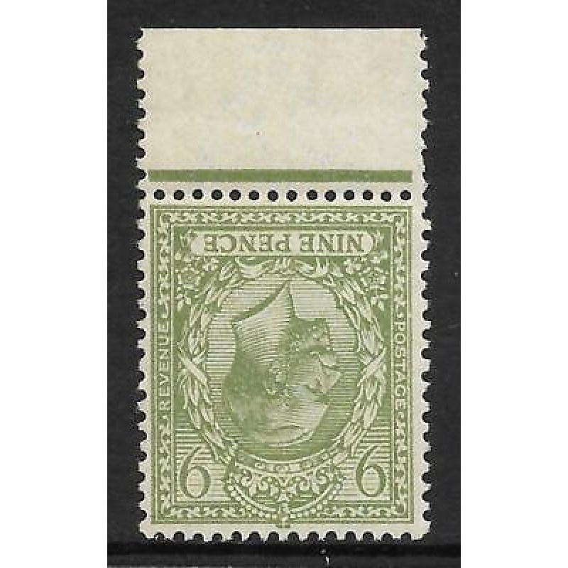 Sg 393awi 9d Olive Watermark Inverted Royal Cypher UNMOUNTED MINT